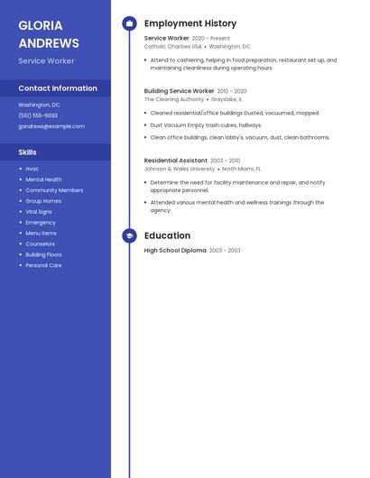 Service Worker Resume