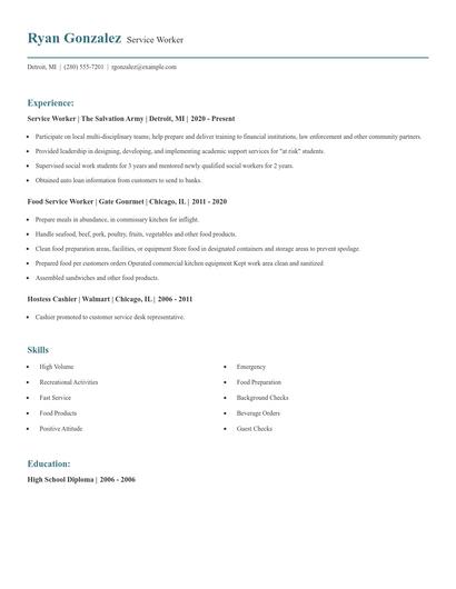 Service Worker Resume