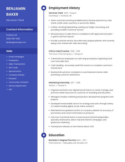Resume example 4