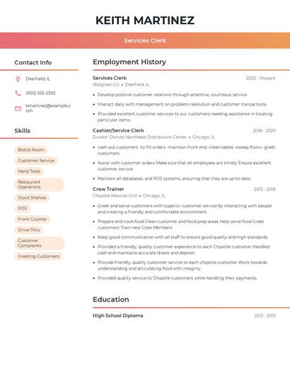 Resume example 3