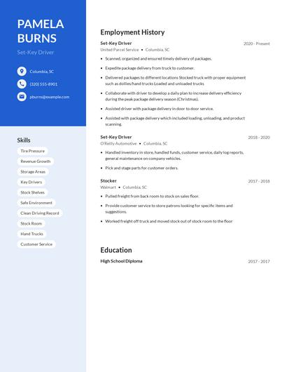 Set-Key Driver Resume