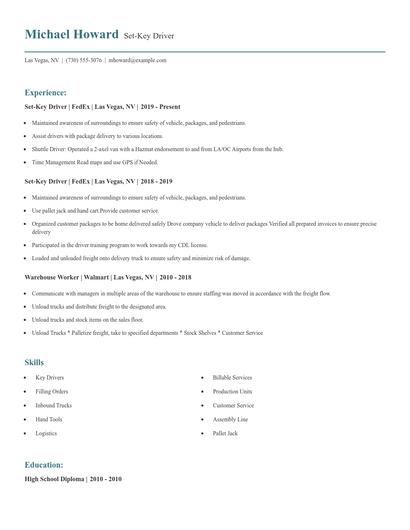 Set-Key Driver Resume