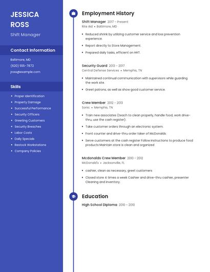 Resume example 5