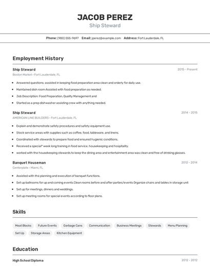 Resume example 2