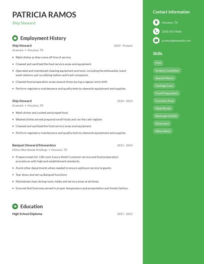 Resume example 5