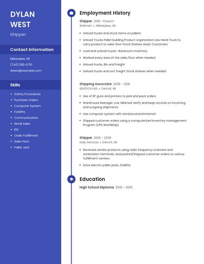 Resume example 5