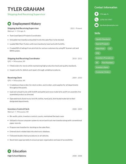 Resume example 4