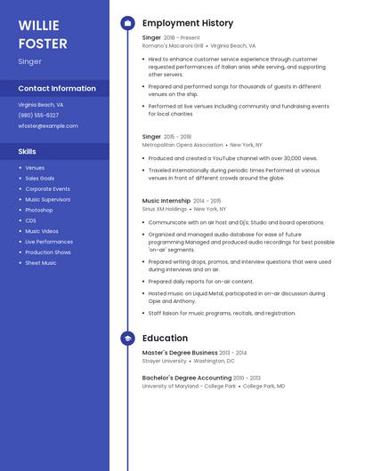 Resume example 5