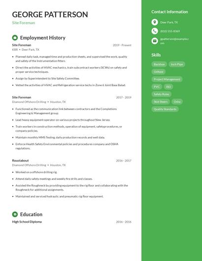 Resume example 4