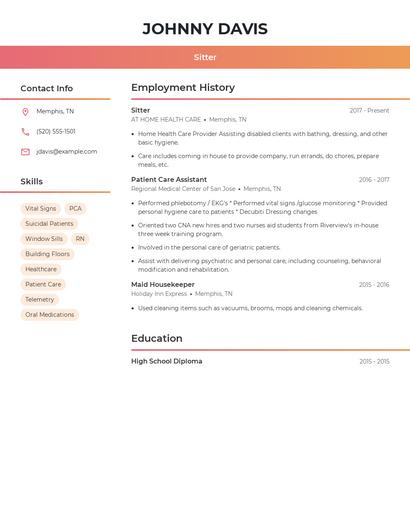 Resume example 3