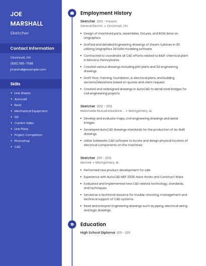 Sketcher Resume