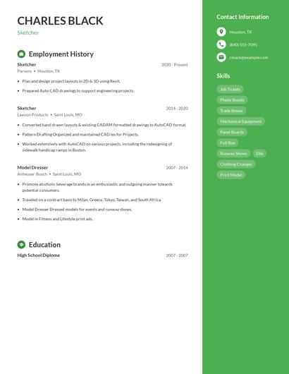 Sketcher Resume