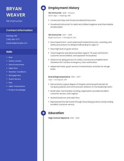 Resume example 4