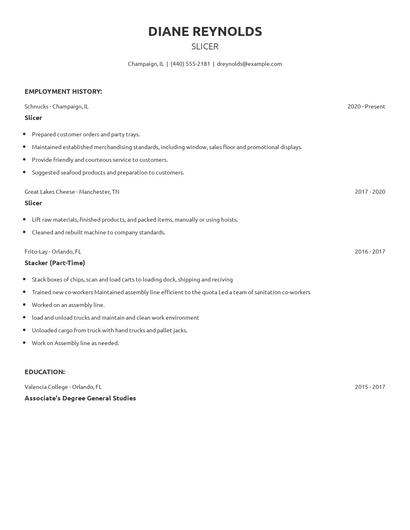 Slicer Resume