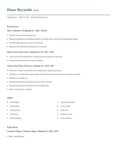 Slicer Resume