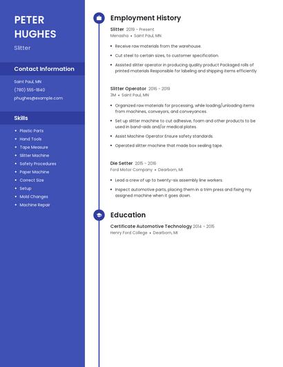 Slitter Resume