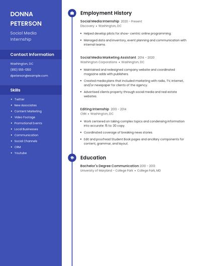 Resume example 5