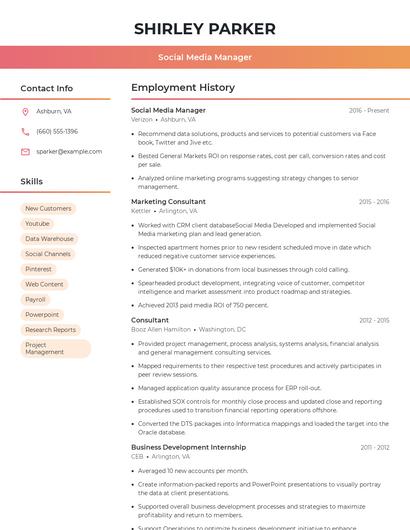 Resume example 3