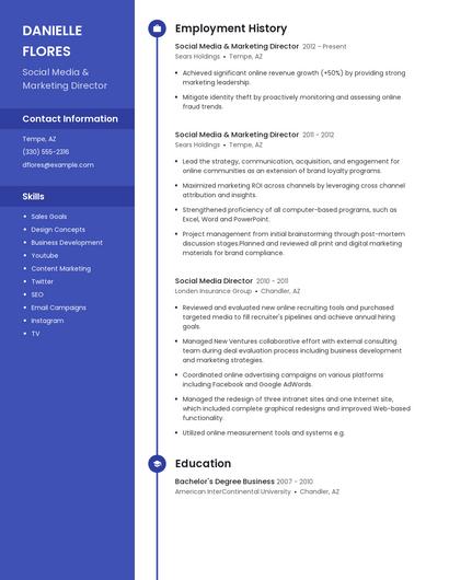Resume example 5