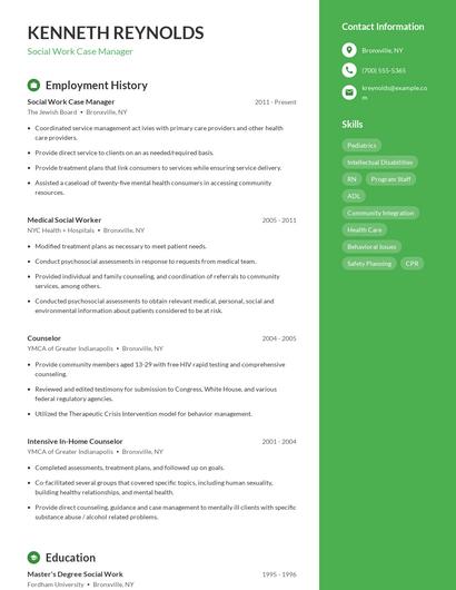 Resume example 4