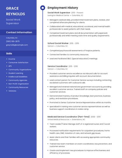 Resume example 4