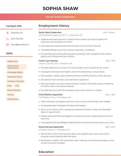 Resume example 3