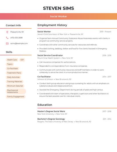 Resume example 3