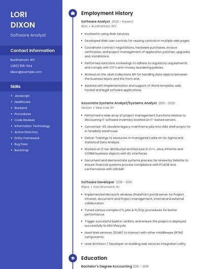 Resume example 4
