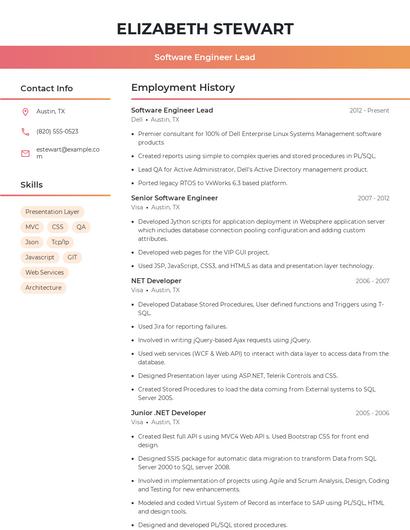 Resume example 3