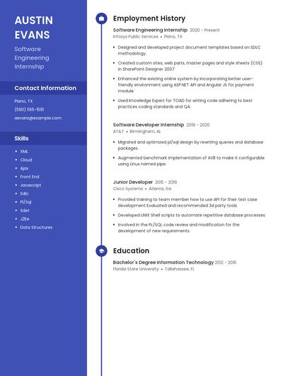 Resume example 4