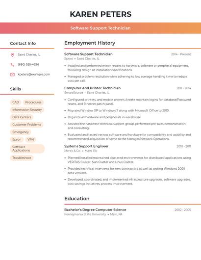 Resume example 3