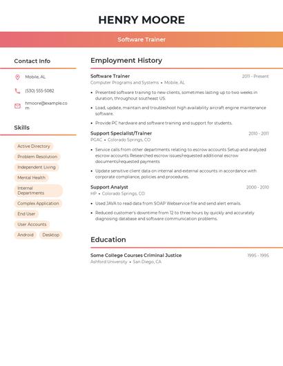 Resume example 3