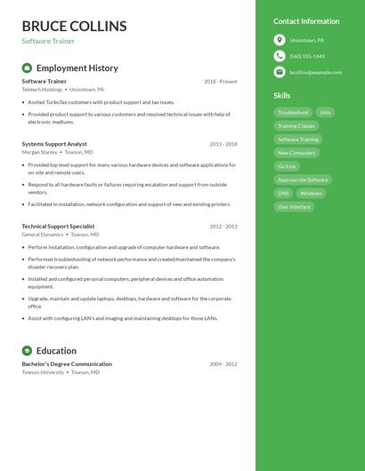Resume example 4