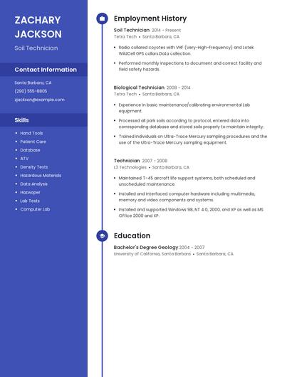 Soil Technician Resume
