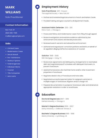 Resume example 4