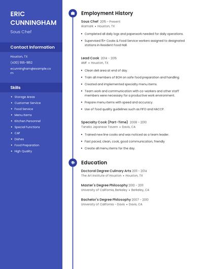 Resume example 4