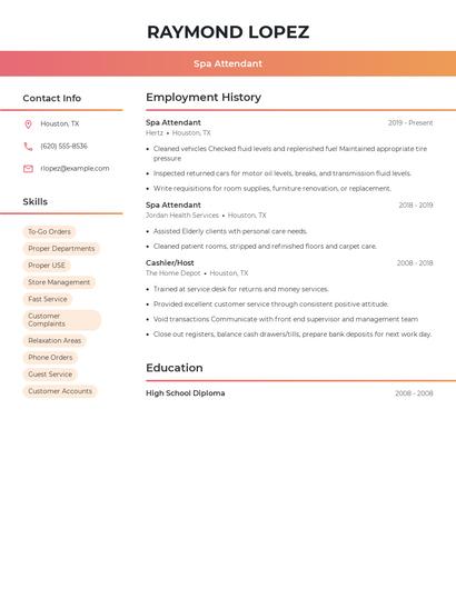 Resume example 3