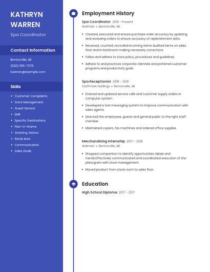 Resume example 5
