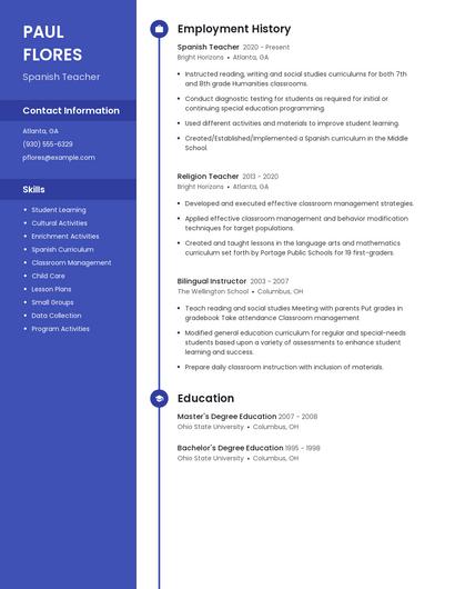 Resume example 4