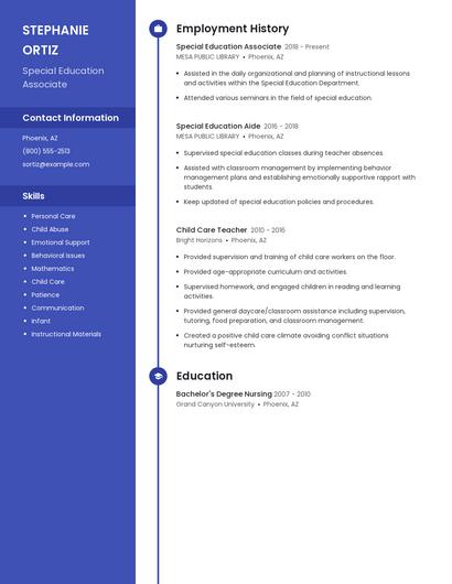 Special Education Associate Resume