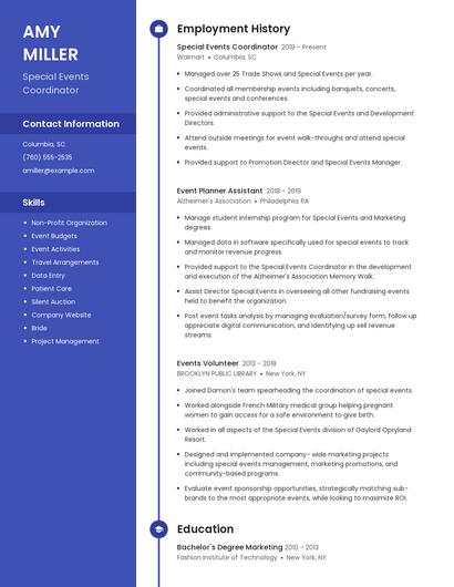 Resume example 5
