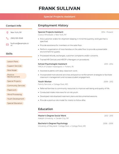 Resume example 3