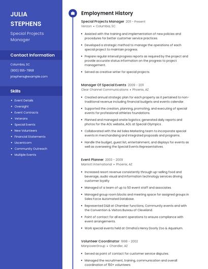Resume example 4