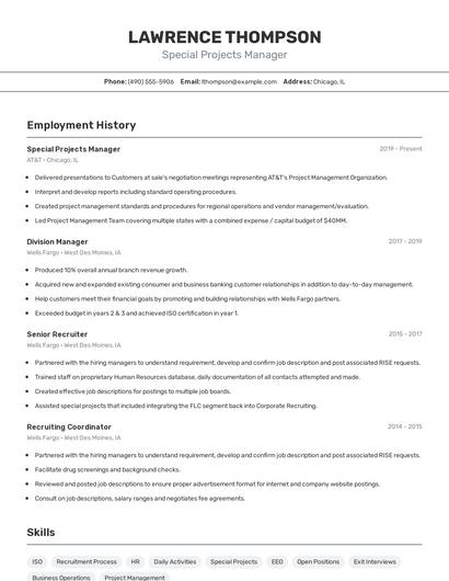 Resume example 2