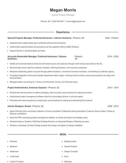 Resume example 1