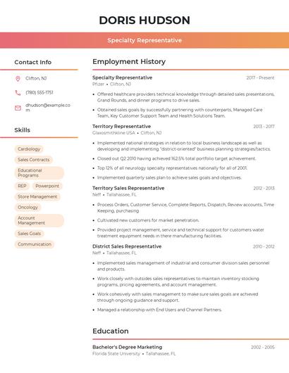 Resume example 3