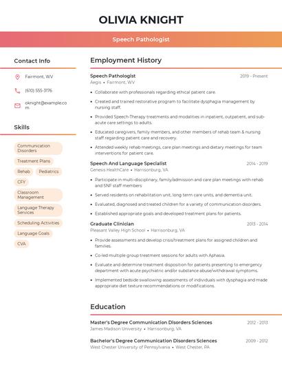 Resume example 3