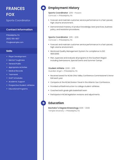 Resume example 4