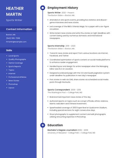 Resume example 4