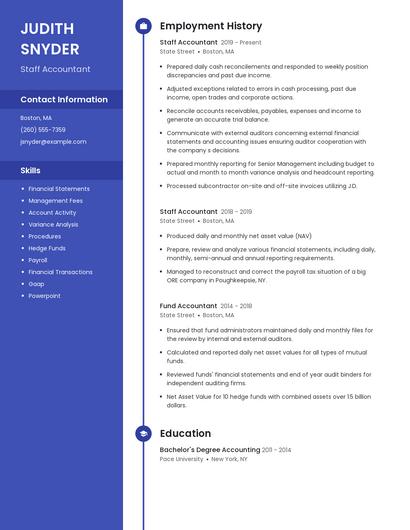 Resume example 5